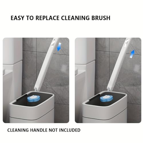 Dexmary Disposable Toilet Brush with 24 Replacement Heads