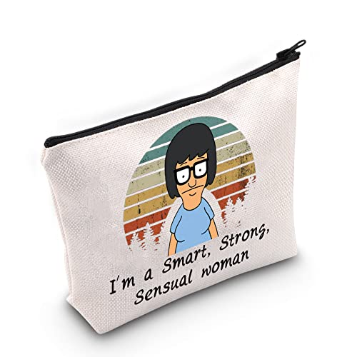TSOTMO Tina Belcher Makeup Case - Cute Polyester Zipper Bag
