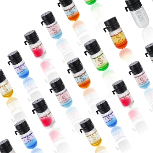 SIPRESA Hair Perfume Oil Set - 36 Mini Bottles, 9 Scents for Nourished, Frizz-Free Hair