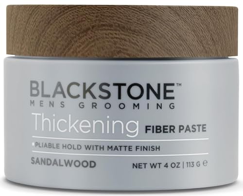 Blackstone Men's Thickening Fiber Paste - Volumizing Hair Styling Gel (4 oz)