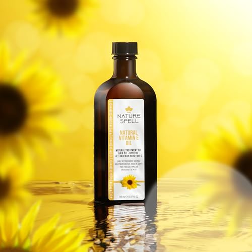 Nature Spell Vitamin E Oil for Hair Growth, 5.07 Fl Oz - Nourishes & Restores Shine