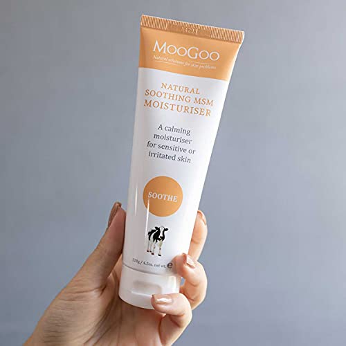 MooGoo Soothing MSM Moisturiser 4.2 Fl Oz - Calming Cream for Sensitive Skin