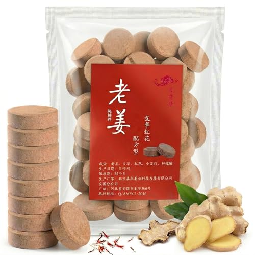 FOMIYES 20Pcs Ginger & Mugwort Foot Soak Tablets for Detox Circulation & Relaxation