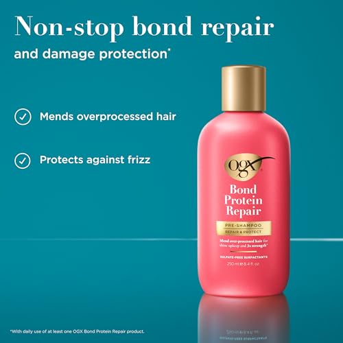 OGX Repair & Protect Bond Protein Pre-Shampoo Treatment, 8.4 fl oz