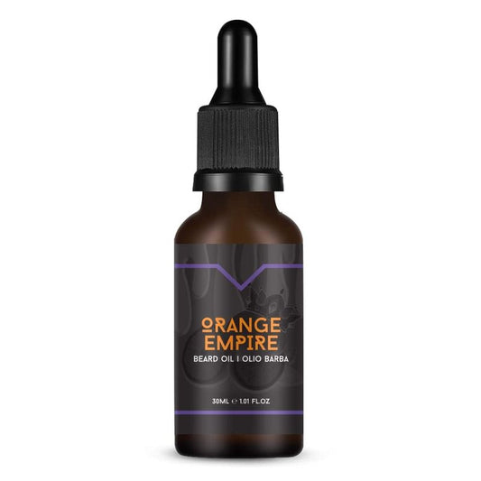 The Goodfellas' smile Empire Orange Beard Care Oil 1 oz – Zesty Citrus Scent – Deep Moisture & Shine Enhancer – Softens, Protects & Tames Frizz – Lightweight Beard Conditioner Made in Italy