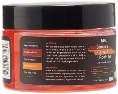 Made For Locs Jamaica Reggae Roots Hair Gel - 4 oz, Hydrating & Flake-Free