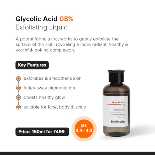 Glycolic Acid 8% Exfoliating Toner with Bamboo Water - 5 Fl Oz
