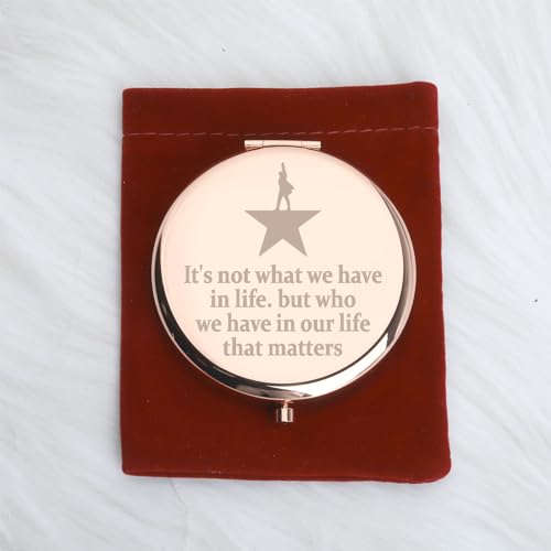 WUSUANED Hamilton Star Broadway Mirror - Drama Star Gift, 2-Sided Magnifying