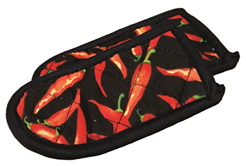 Lodge Fabric Hot Handle Holder Set - 2 Pack, Red Pepper, Heat Protection