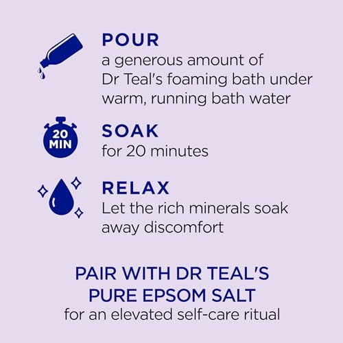 Dr Teal's Soothe & Sleep Lavender Foaming Bath - 34 fl oz (Pack of 2)