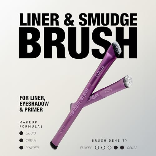 Real Techniques Liner & Smudge Brush - Dual-Ended Eye Makeup Tool