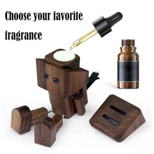 Shaking Wooden Man Figurine - 3-Inch Kinetic Wood Decor