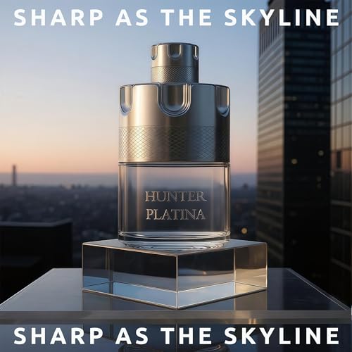 AFLUXE Hunter Platina Eau de Parfum - Long Lasting Fresh Woody Men's Cologne