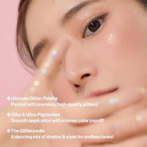 UNLEASHIA Glitterpedia Eye Shadow Palette No.1 All of Glitter - Shimmer & Glitter Eyeshadow Palette