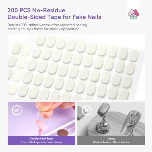 Magnetic Nail Stand for Press-On Nails - Heart-Shaped Acrylic Nail Holder with Double-Sided Tape for DIY Nail Art