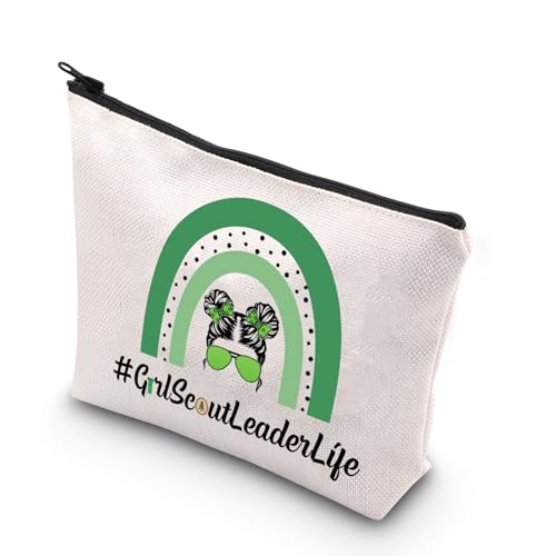 Leader Life Canvas Makeup Bag - Durable Zipper Pouch for Travel