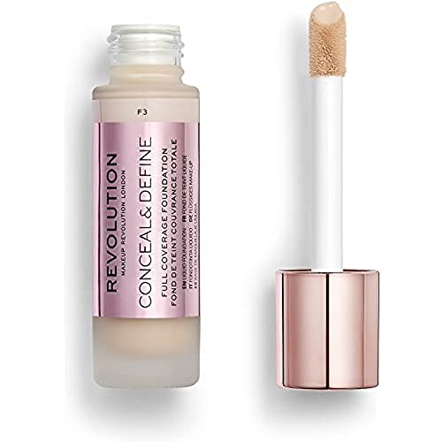 Revolution Beauty Full Coverage Foundation - Conceal & Define F3