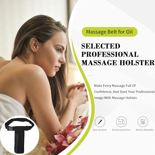 Massage Oil Bottle Holster Belt for Therapists - Adjustable & Durable
