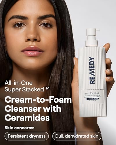 REMEDY Science Cream-to-Foam Hydrating Face Cleanser for Sensitive Skin, 12oz