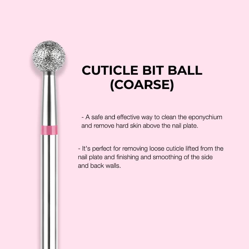 Kiara Sky Diamond Cuticle Ball Bit - Coarse Grit 3/32" Nail E-File Tool