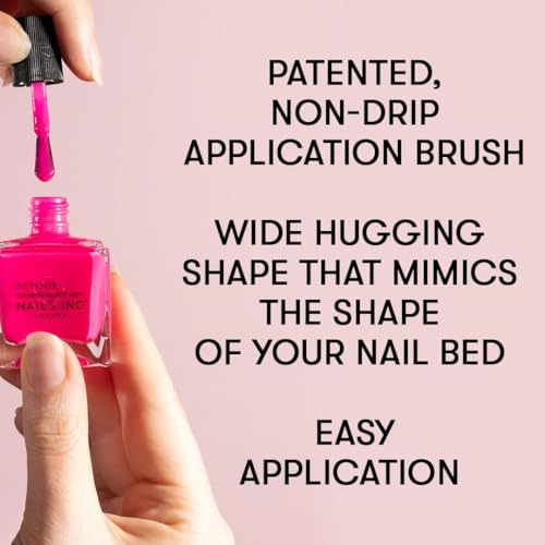 Nails Inc Speedy 45 Second Neon Pink Nail Polish - Blake Variation
