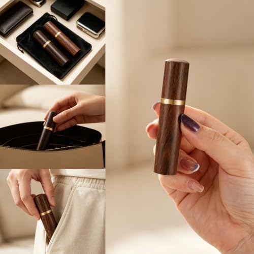 Dletay Mini Urn for Human Ashes - Handcrafted Ebony & Rosewood Keepsake Storage
