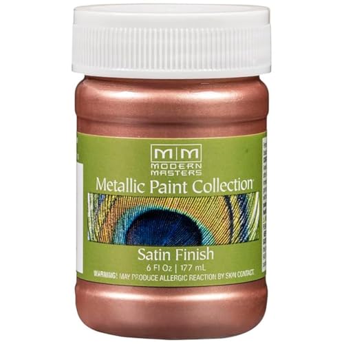 Rust-Oleum Modern Masters Metallic Paint - Satin Rose Gold, 6 Oz