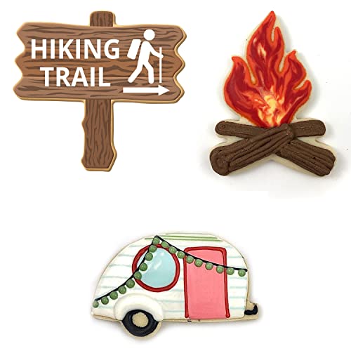 Foose Camping Cookie Cutter Set - 3 Tin Plated Steel Shapes