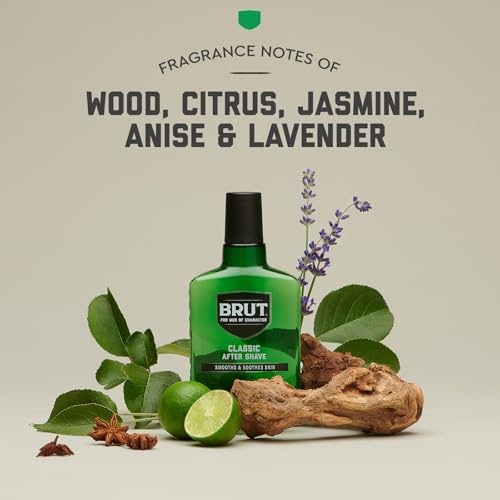 Brut Classic After Shave for Men - Refreshing & Soothing 5 oz