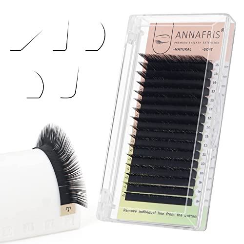 ANNAFRIS LU Curl 0.07mm 8-15mm Mixed Synthetic Mink False Eyelash Extensions