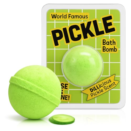 Giant Dill Pickle Bath Bomb – Fun Gag Gift for Pickle Lovers & Spa Relaxation