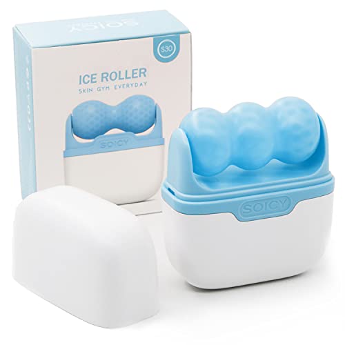 Leeshine Blue Ice Roller for Face & Eyes - 2 in 1 Massage Tool
