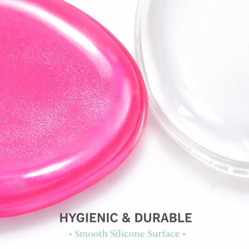 Silicone Makeup Sponge 2-Pack - Reusable Non-Absorbent Blender
