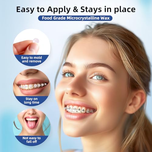 90 Strawberry Scented Orthodontic Wax Dots for Braces