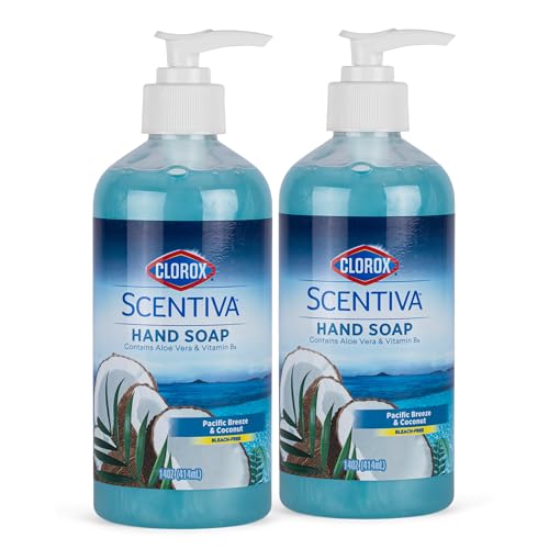Clorox Scentiva Liquid Hand Soap, Pacific Breeze & Coconut, 14 Fl Oz - 2-Pack