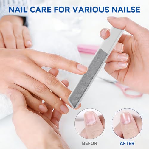 3-in-1 Nano Glass Nail File Set with Case - Professional Tool