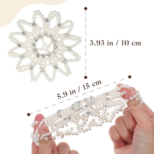 Beaupretty Pearl Hair Snood - Decorative Ballet Bun Hairnet for Dancers