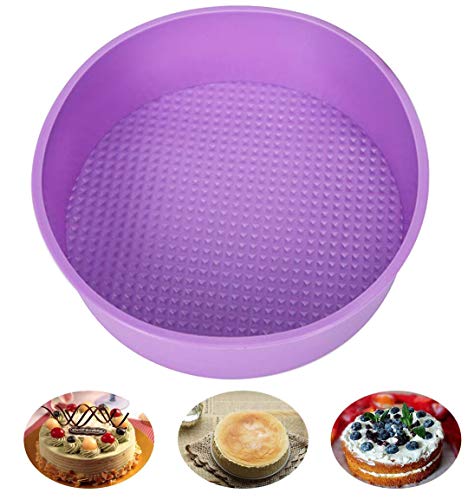 10-Inch Round Silicone Cake Pan - Non-Stick & BPA Free
