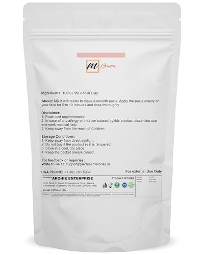 Natural Rose Clay Powder for Facial Masks & Soap Making - 100g