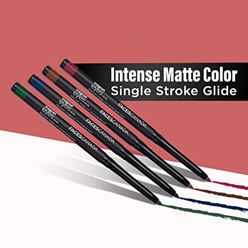 FACESCANADA Magneteyes Waterproof Brown Eyeliner - Long-Lasting Kajal for Precise Eye Definition