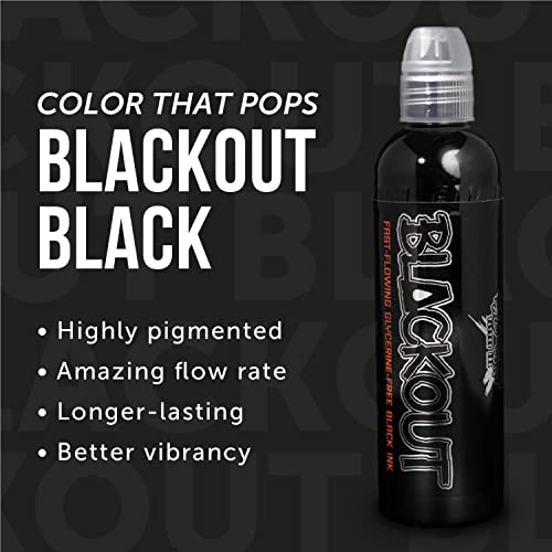 World Famous Blackout Tattoo Ink - Ultra-Thin, Vegan, 1 Oz