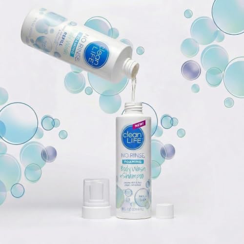 No-Rinse Foaming Body Wash 16oz - Gentle Waterless Cleanser for All Ages