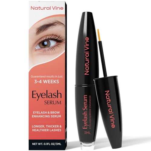 Natural Vine Eyelash Growth Serum - Vegan Formula for Thicker Lashes (3mL)