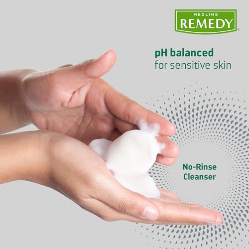 Medline Remedy No-Rinse Foam Cleanser - 4 oz, Moisturizing Body Wash