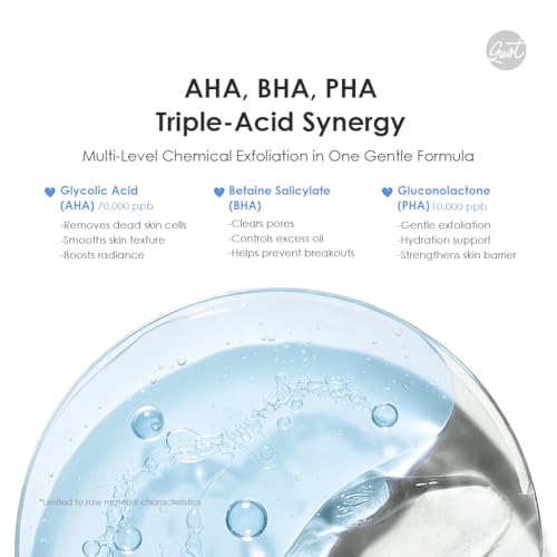 Glowiest Daily Rituals Peeling Pads with Hyaluronic Acid & PDRN - Exfoliating AHA BHA PHA Face & Body Treatment