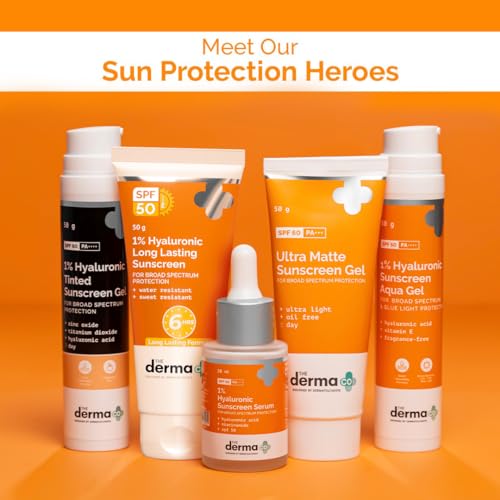 The Derma Co 1% Hyaluronic Acid Sunscreen SPF 50 PA++++, 6H Protection
