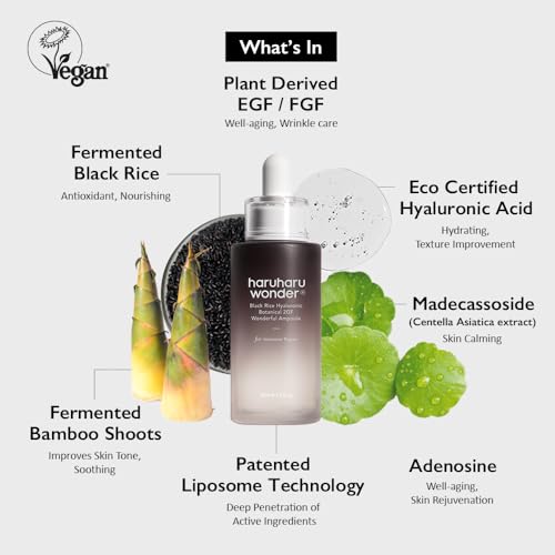 HARUHARU Black Rice 2GF Ampoule - Vegan Anti-Aging Serum