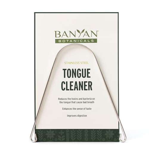 Banyan Botanicals Stainless Steel Tongue Cleaner - Ayurvedic Oral Care