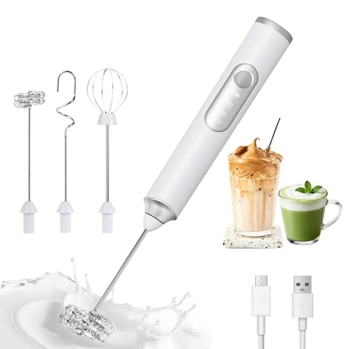 Handheld Rechargeable Milk Frother for Lattes & Matcha - USB-C