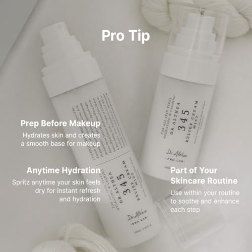 Dr.Althea 345 Relief Cream Mist 3.38 Fl Oz | Hydrating Soothing Facial Spray with Rice Extract | Vegan Korean Skincare